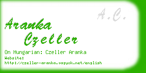 aranka czeller business card